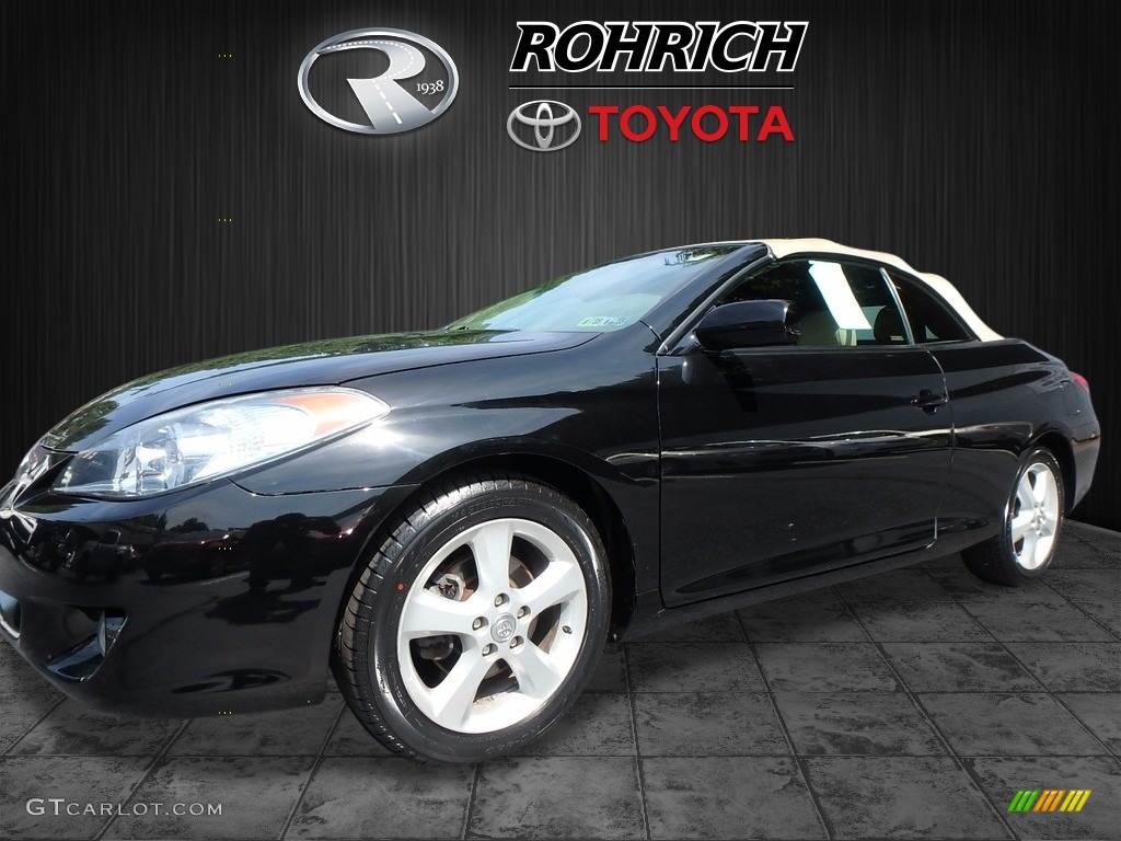 2006 Solara SLE V6 Convertible - Black / Ivory photo #3