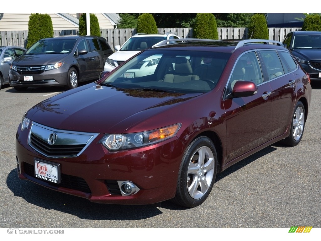 2011 TSX Sport Wagon - Basque Red Pearl / Taupe photo #4
