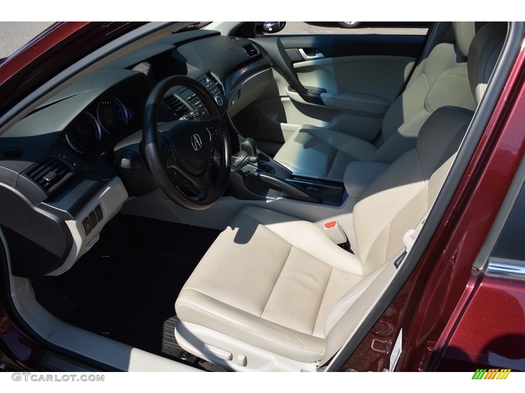 2011 TSX Sport Wagon - Basque Red Pearl / Taupe photo #8