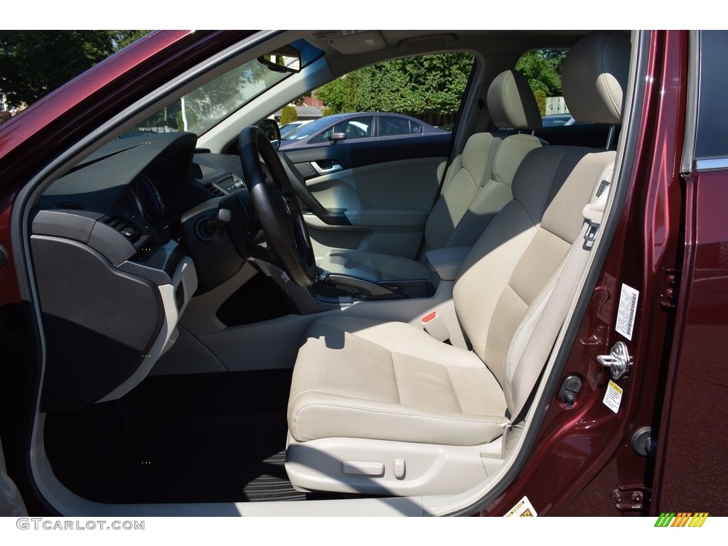 2011 TSX Sport Wagon - Basque Red Pearl / Taupe photo #9