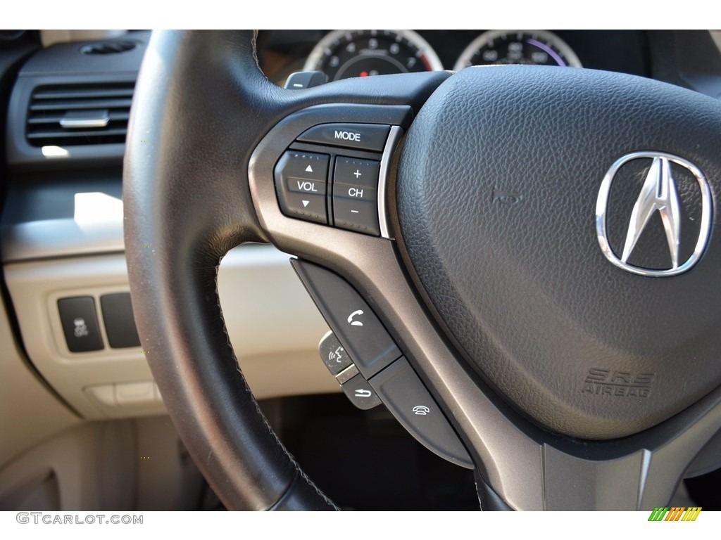 2011 TSX Sport Wagon - Basque Red Pearl / Taupe photo #16