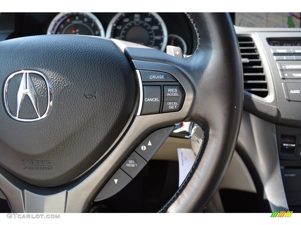 2011 TSX Sport Wagon - Basque Red Pearl / Taupe photo #17