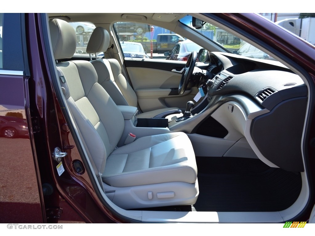 2011 TSX Sport Wagon - Basque Red Pearl / Taupe photo #26
