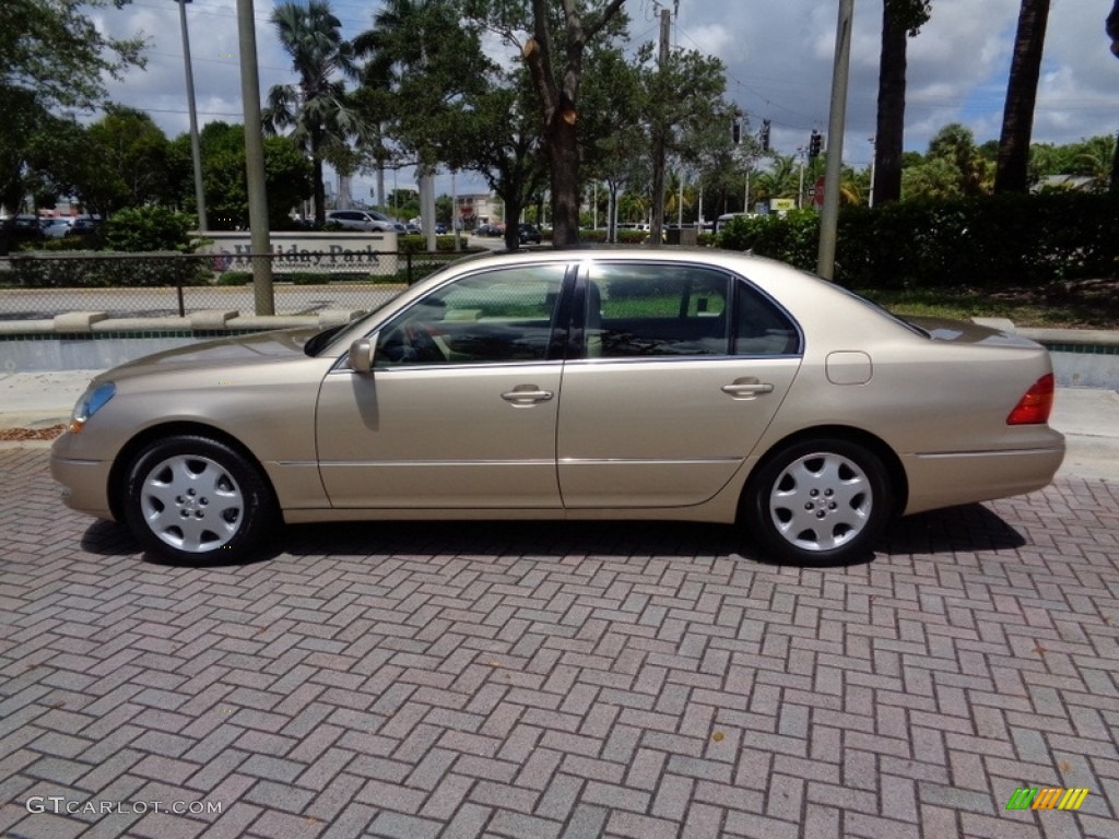 2003 LS 430 Sedan - Mystic Gold Metallic / Ecru photo #3