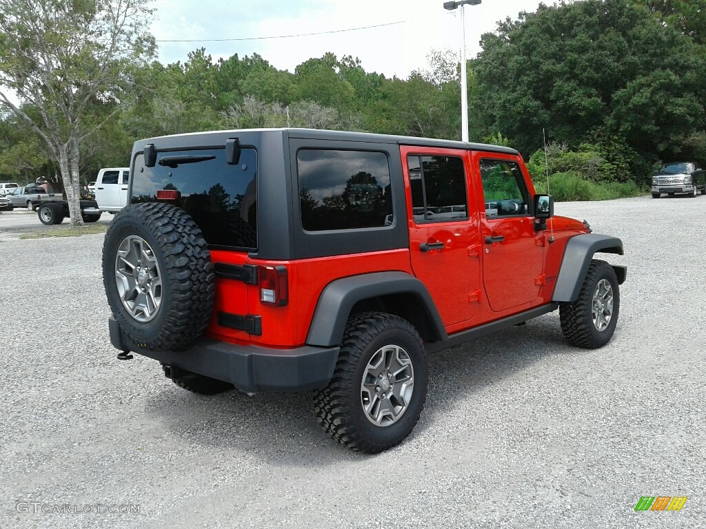 2017 Wrangler Unlimited Rubicon 4x4 - Firecracker Red / Black photo #5