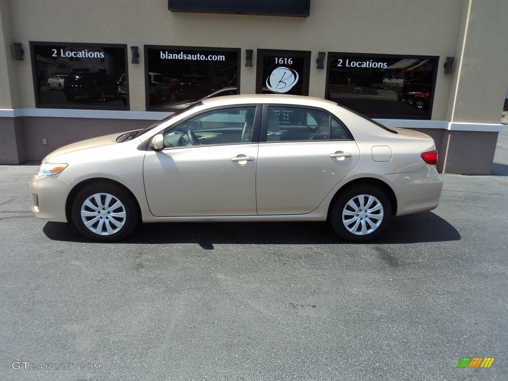 2012 Corolla LE - Sandy Beach Metallic / Bisque photo #1