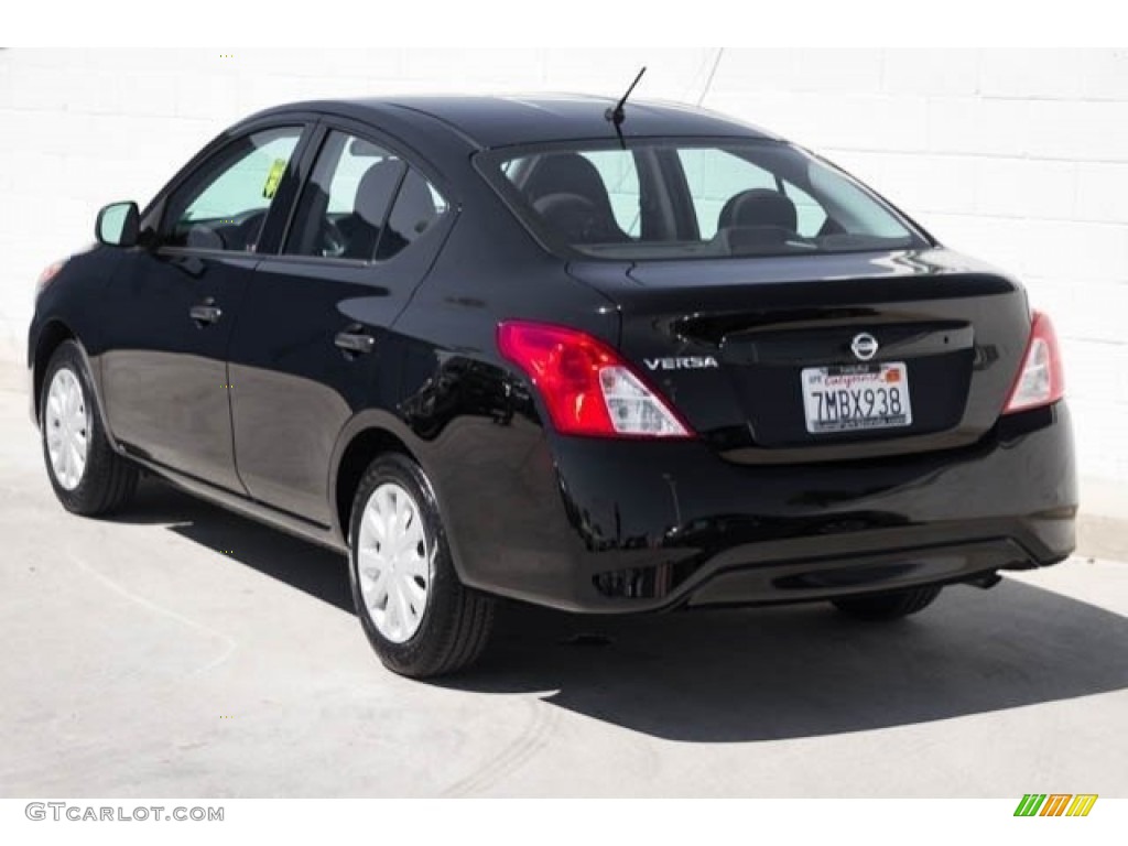 2015 Versa 1.6 S Sedan - Super Black / Charcoal photo #2