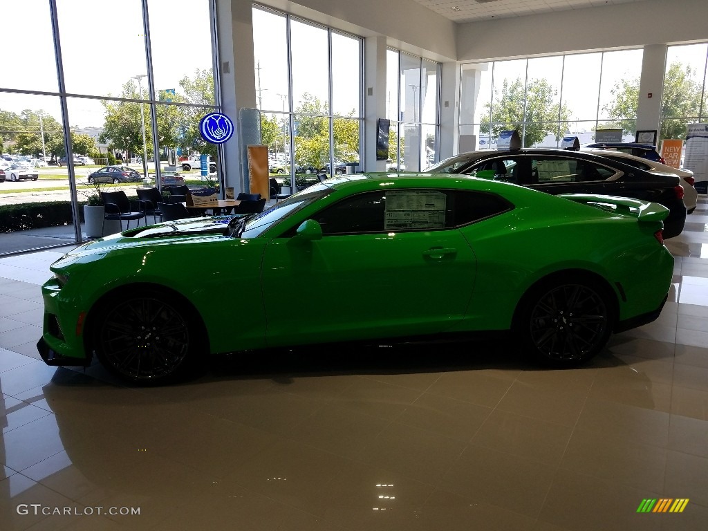 2017 Camaro ZL1 Coupe - Krypton Green / Jet Black photo #3