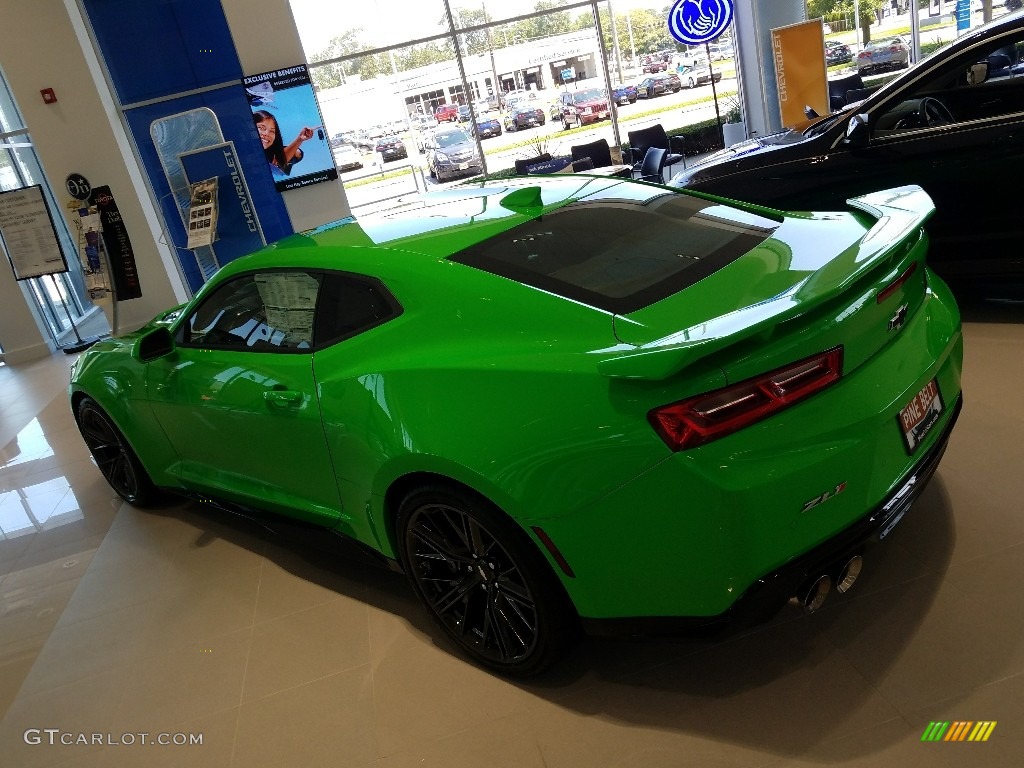 2017 Camaro ZL1 Coupe - Krypton Green / Jet Black photo #4