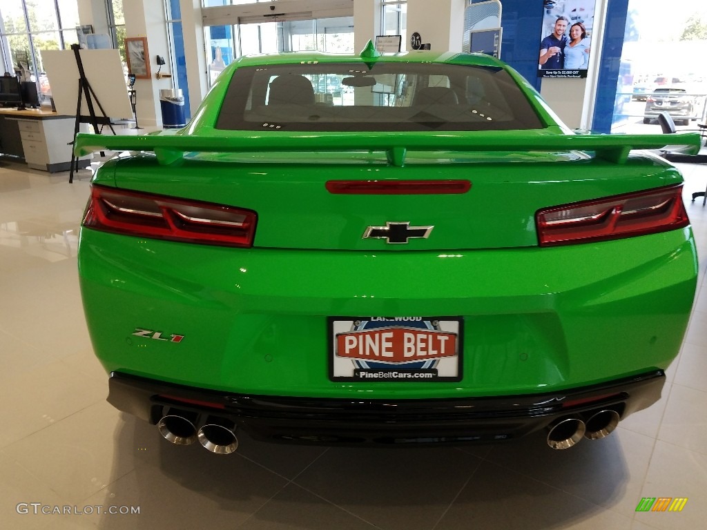 2017 Camaro ZL1 Coupe - Krypton Green / Jet Black photo #5