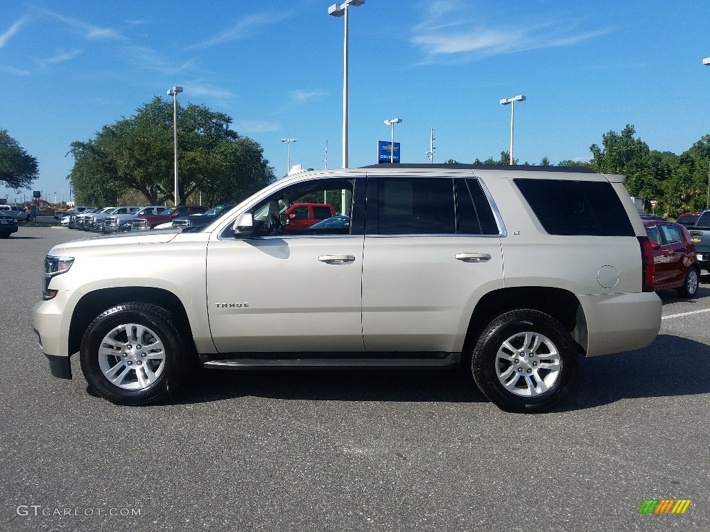 Champagne Silver Metallic 2017 Chevrolet Tahoe LT Exterior Photo #122127158