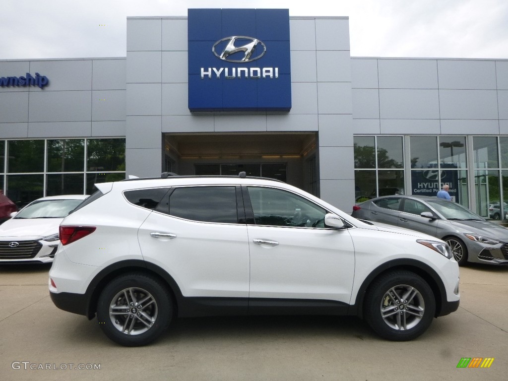 Pearl White Hyundai Santa Fe Sport