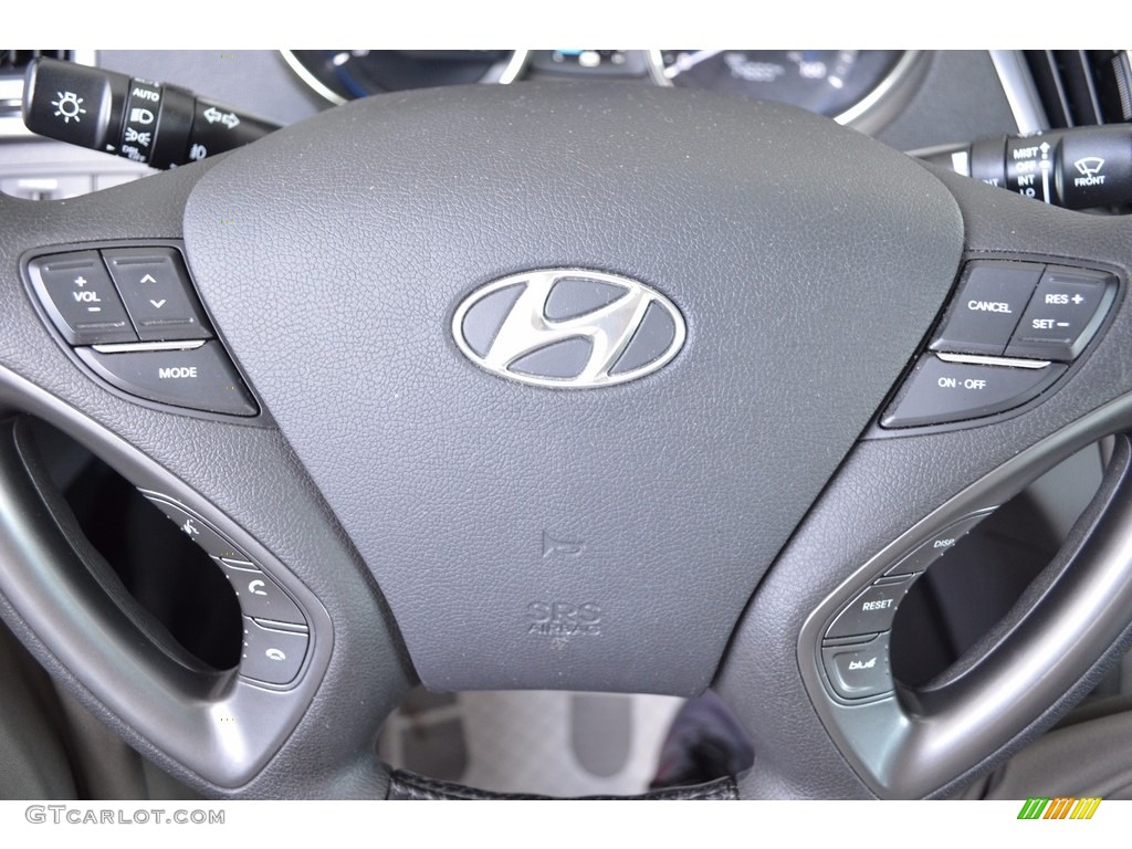 2012 Sonata Hybrid - Silver Frost Metallic / Gray photo #20