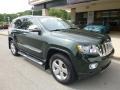 2011 Natural Green Pearl Jeep Grand Cherokee Overland 4x4  photo #3