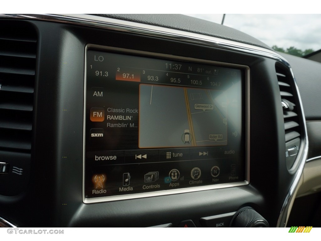 2017 Grand Cherokee Limited - Diamond Black Crystal Pearl / Black/Light Frost Beige photo #24