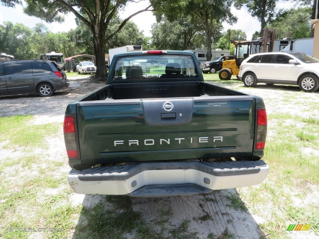 2002 Frontier XE King Cab - Alpine Green Metallic / Gray photo #8