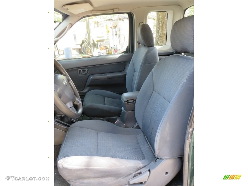 2002 Frontier XE King Cab - Alpine Green Metallic / Gray photo #14