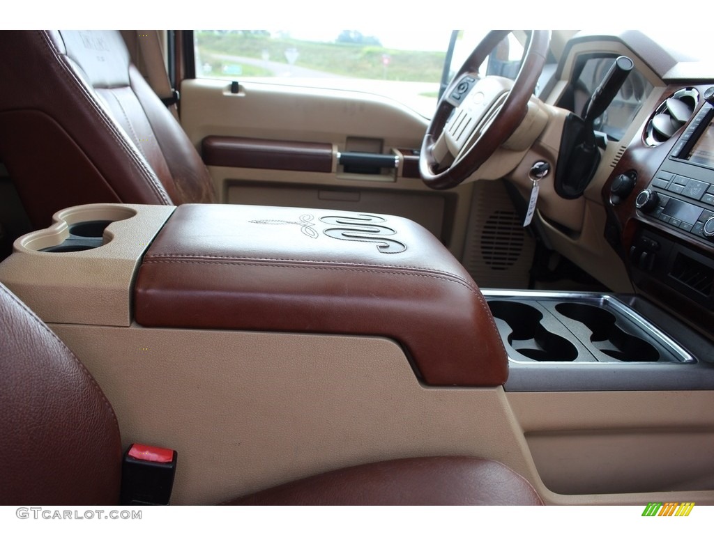 2011 F350 Super Duty Lariat Crew Cab 4x4 Dually - Golden Bronze Metallic / Adobe photo #7