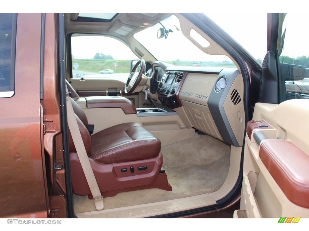 2011 F350 Super Duty Lariat Crew Cab 4x4 Dually - Golden Bronze Metallic / Adobe photo #14