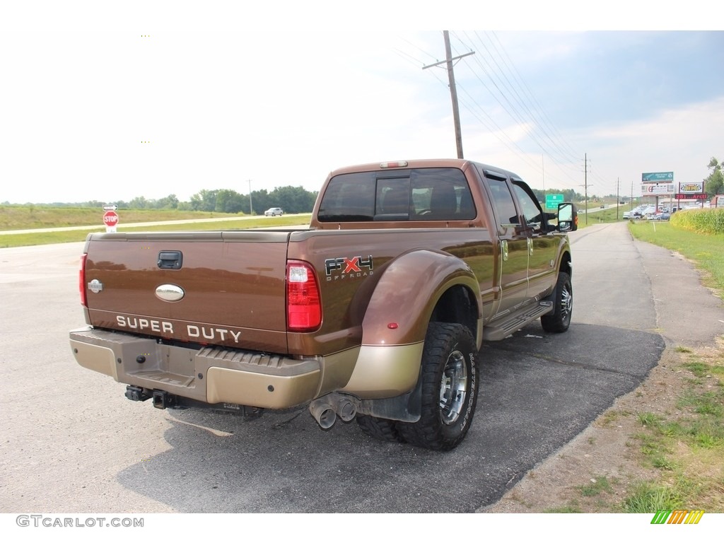 2011 F350 Super Duty Lariat Crew Cab 4x4 Dually - Golden Bronze Metallic / Adobe photo #24
