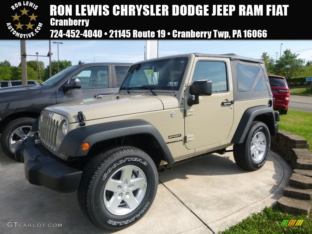2017 Wrangler Sport 4x4 - Gobi / Black photo #1