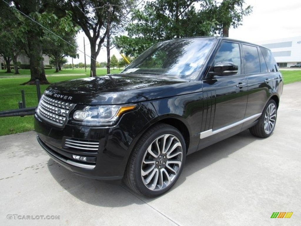 Santorini Black Metallic 2017 Land Rover Range Rover Autobiography Exterior Photo #122145851