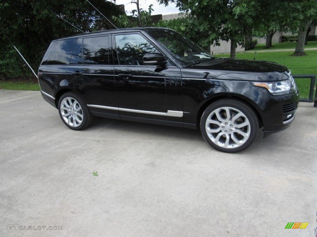 2017 Range Rover Supercharged - Santorini Black Metallic / Ebony/Ebony photo #1