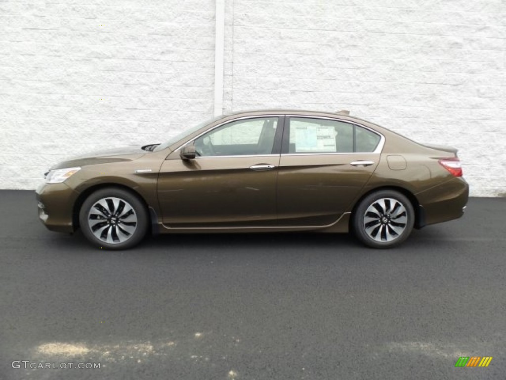 2017 Accord Hybrid Touring Sedan - Mandarin Gold Metallic / Black photo #6
