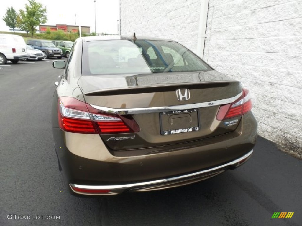 2017 Accord Hybrid Touring Sedan - Mandarin Gold Metallic / Black photo #7