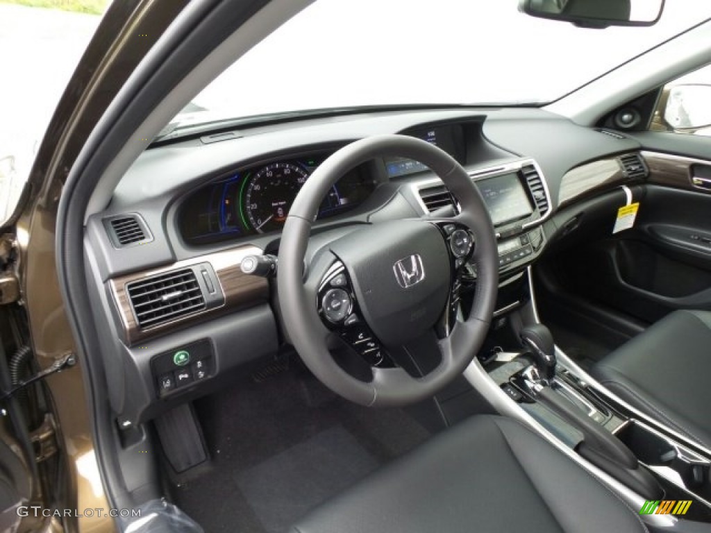 2017 Accord Hybrid Touring Sedan - Mandarin Gold Metallic / Black photo #9