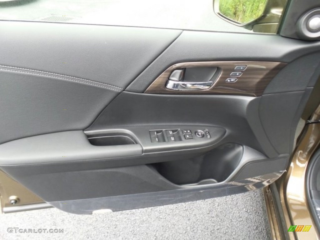 2017 Accord Hybrid Touring Sedan - Mandarin Gold Metallic / Black photo #13