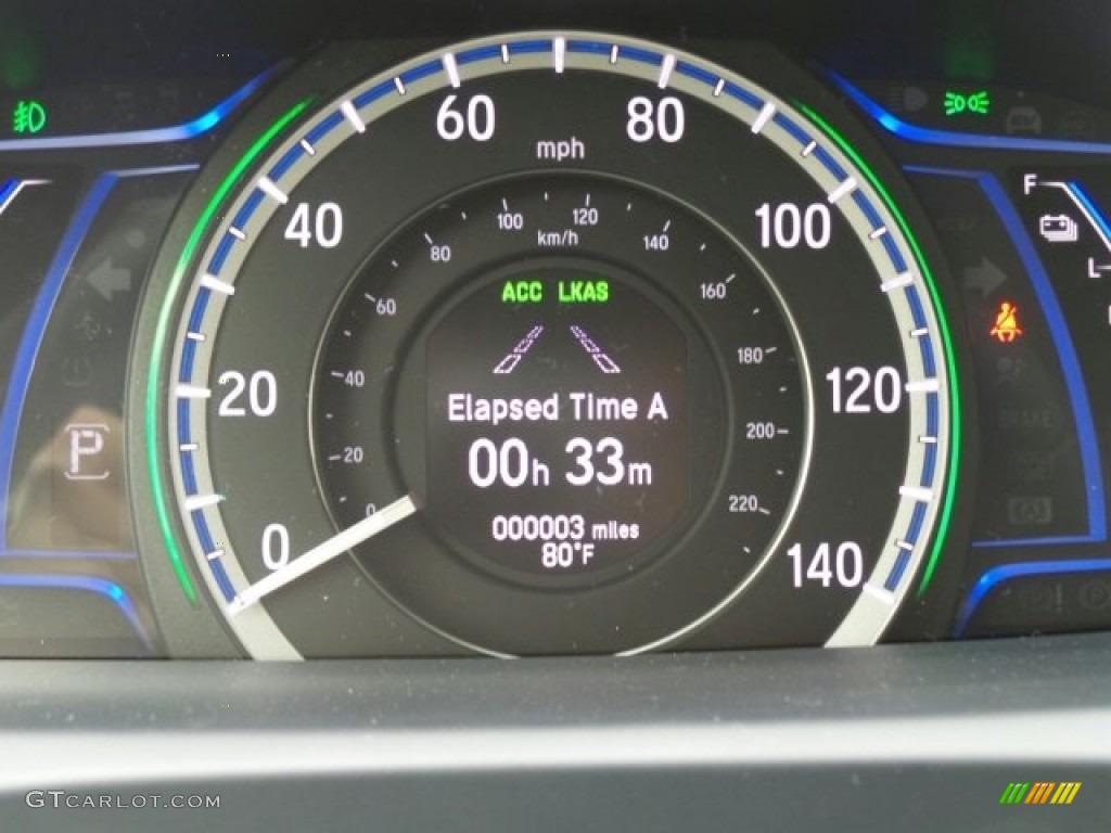 2017 Accord Hybrid Touring Sedan - Mandarin Gold Metallic / Black photo #21