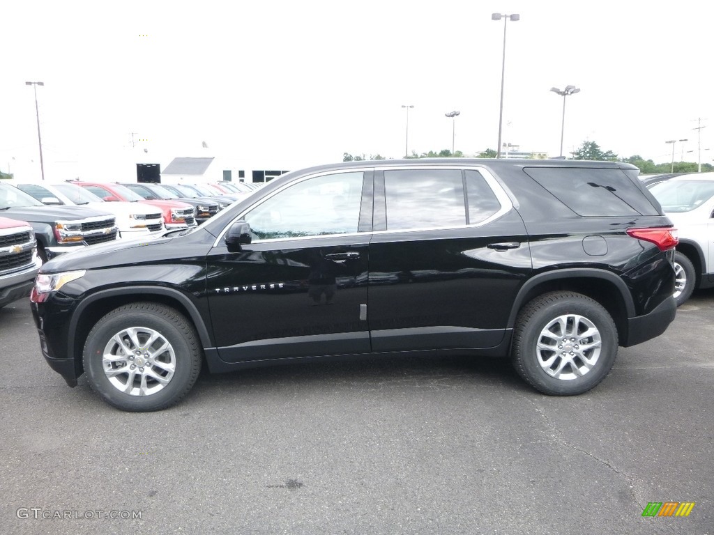Mosaic Black Metallic 2018 Chevrolet Traverse LS AWD Exterior Photo #122150162