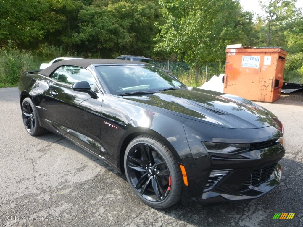 Black 2018 Chevrolet Camaro SS Convertible Exterior Photo #122150783