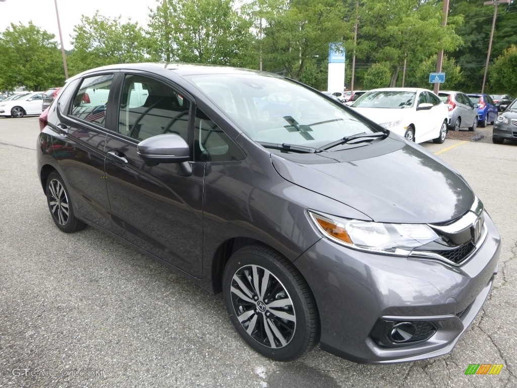 Modern Steel Metallic 2018 Honda Fit EX Exterior Photo #122150879