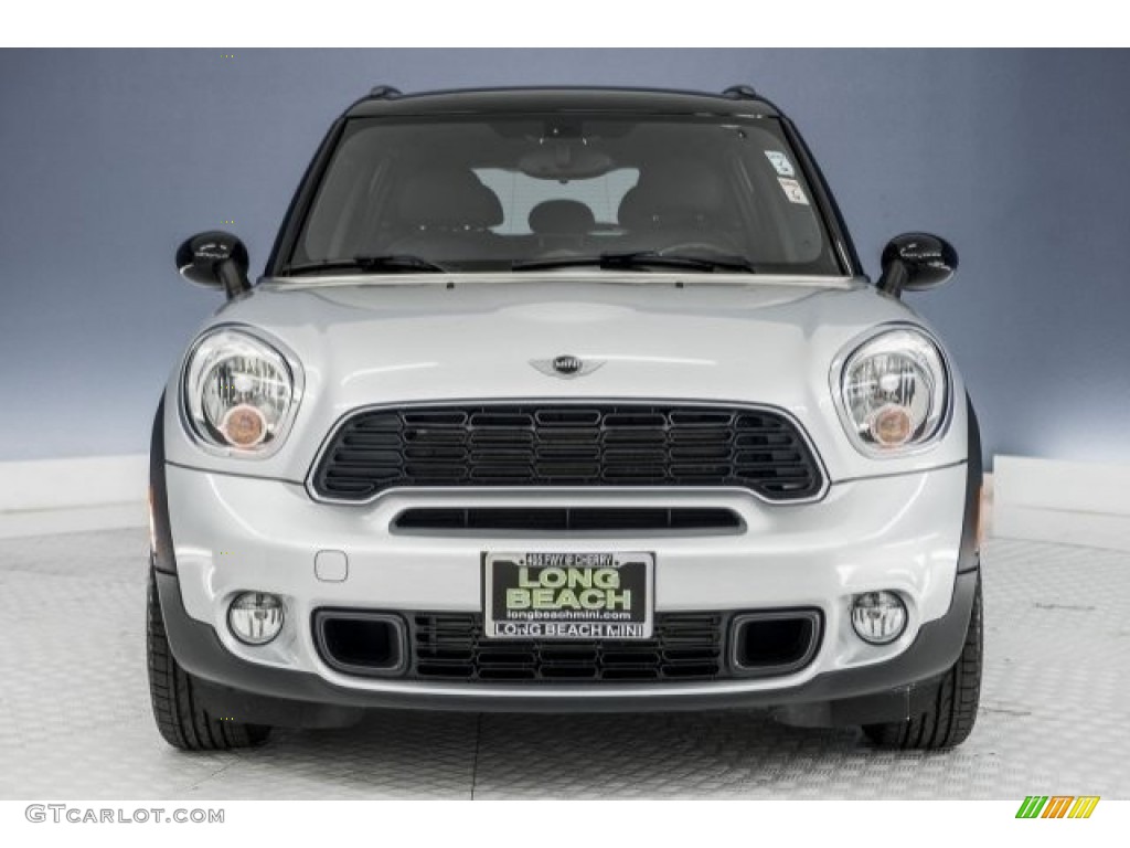 2014 Cooper S Countryman - Crystal Silver Metallic / Carbon Black photo #2