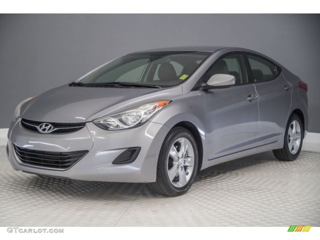 2011 Elantra GLS - Titanium Gray Metallic / Gray photo #10