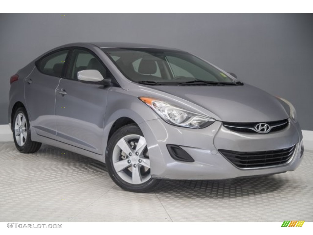 2011 Elantra GLS - Titanium Gray Metallic / Gray photo #13