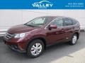 2014 Basque Red Pearl II Honda CR-V EX AWD  photo #1