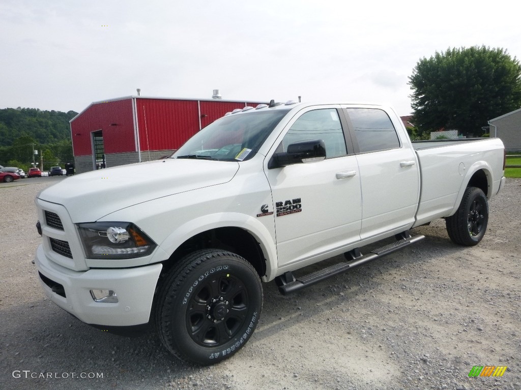 2017 2500 Laramie Crew Cab 4x4 - Pearl White / Black photo #1