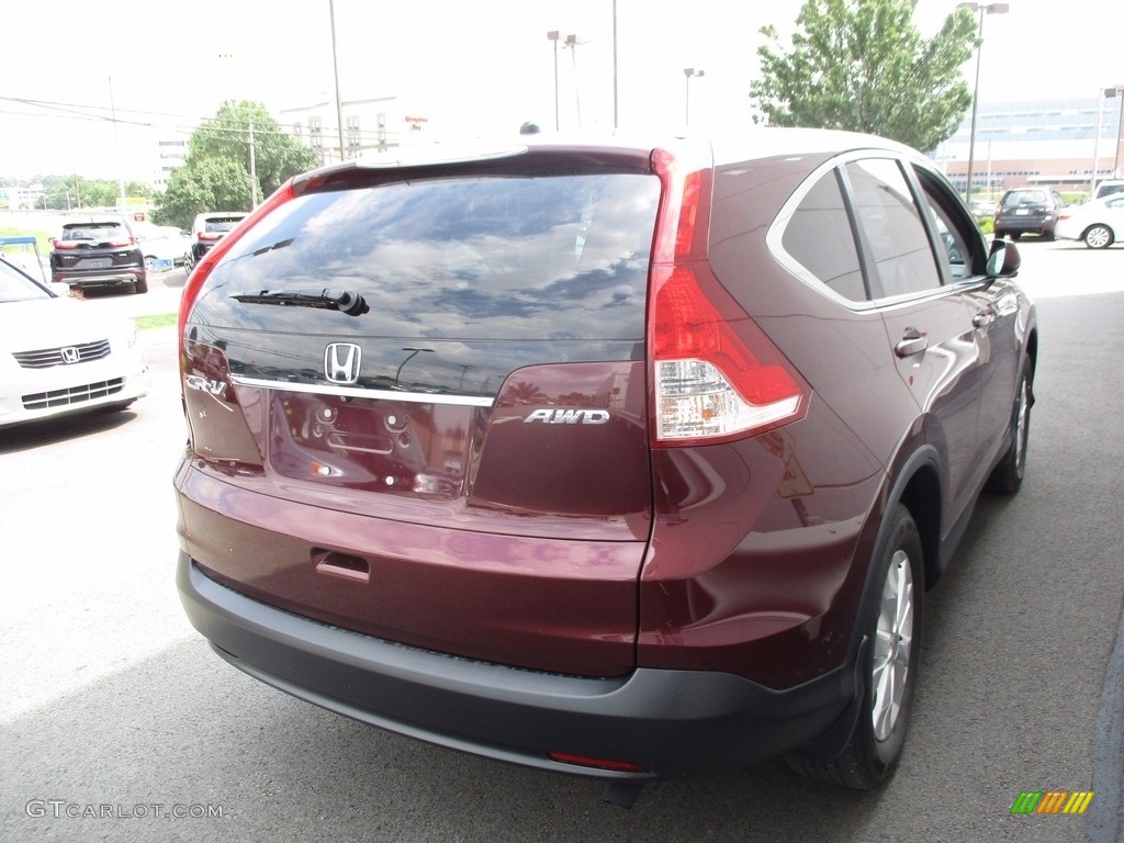 2014 CR-V EX AWD - Basque Red Pearl II / Gray photo #5