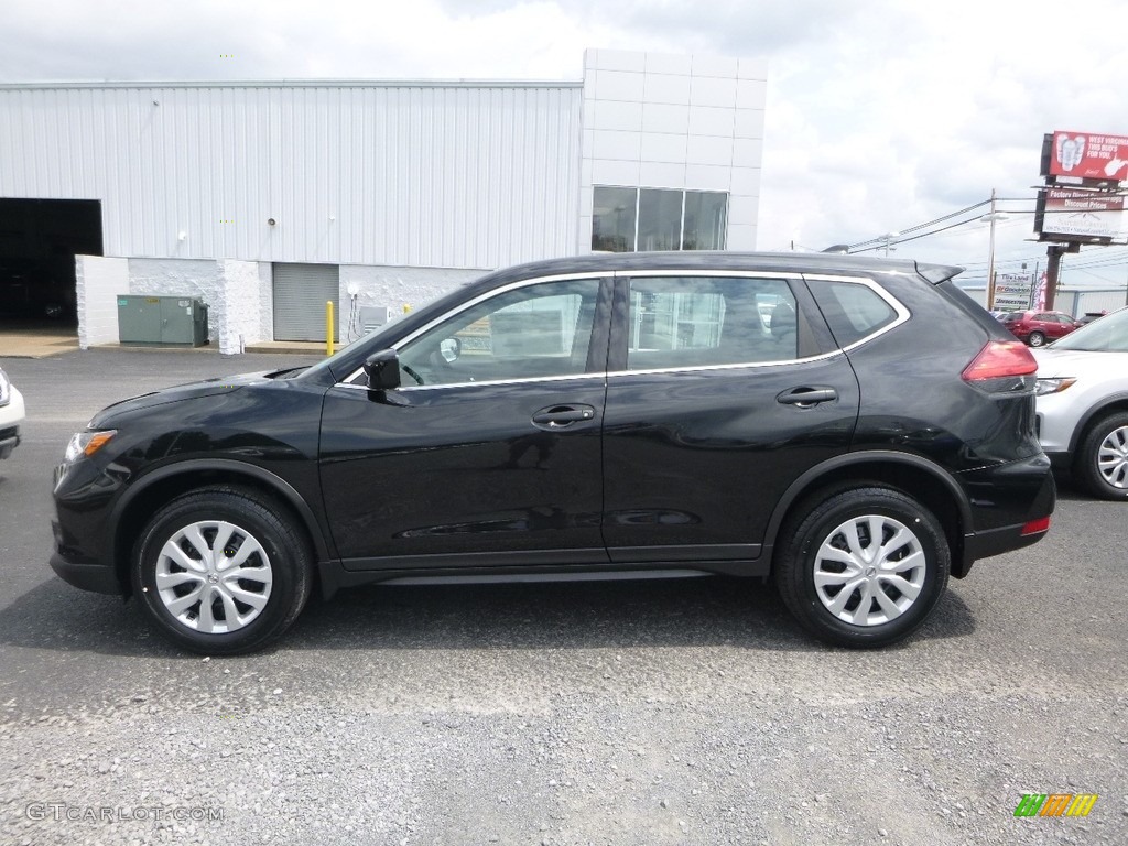 2017 Rogue S AWD - Magnetic Black / Charcoal photo #7