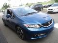 2014 Dyno Blue Pearl Honda Civic Si Sedan  photo #8