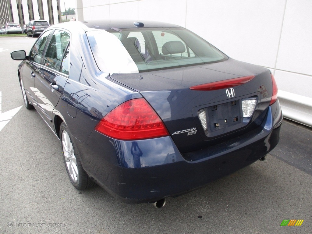 2007 Accord EX-L V6 Sedan - Royal Blue Pearl / Gray photo #3