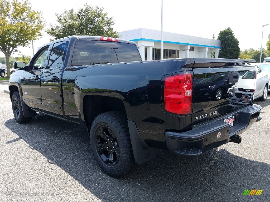 2018 Silverado 1500 LT Double Cab 4x4 - Black / Jet Black photo #4