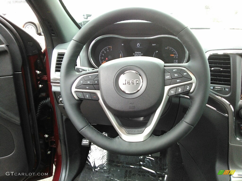 2018 Jeep Grand Cherokee Limited 4x4 Black Steering Wheel Photo #122162319