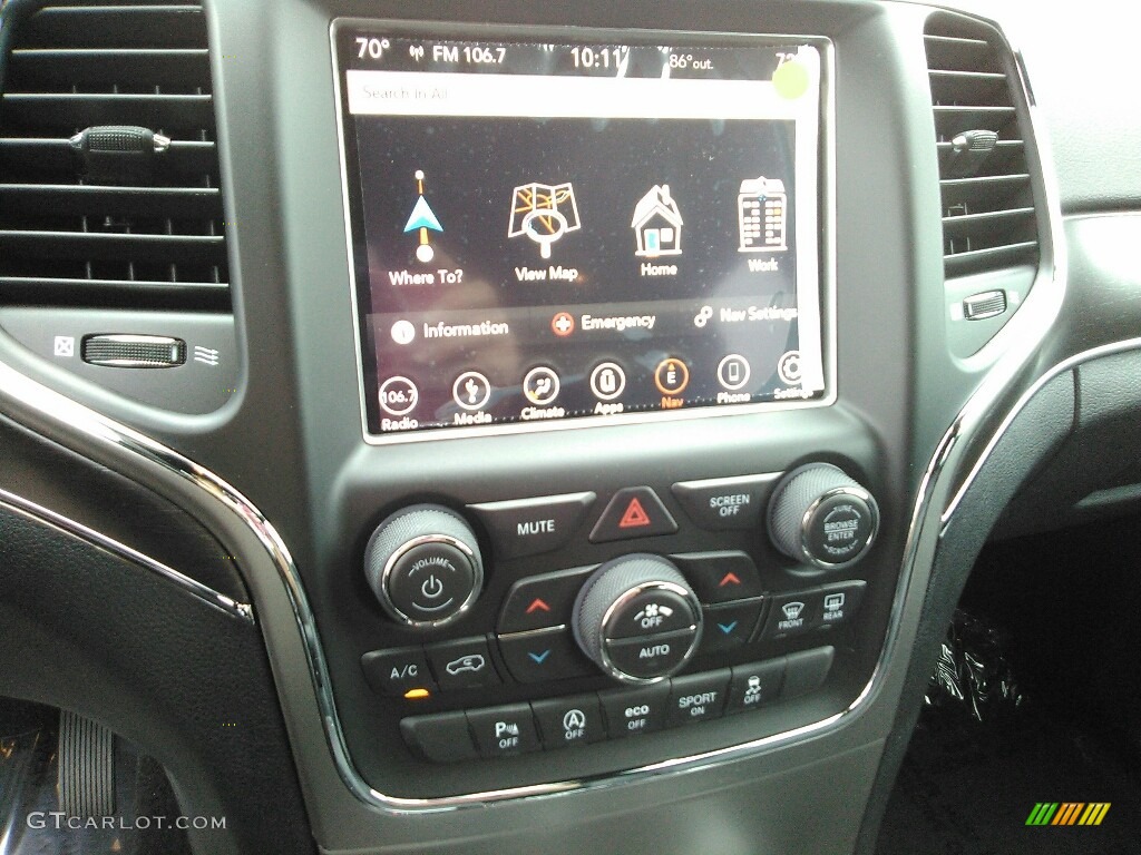 2018 Jeep Grand Cherokee Limited 4x4 Controls Photo #122162783
