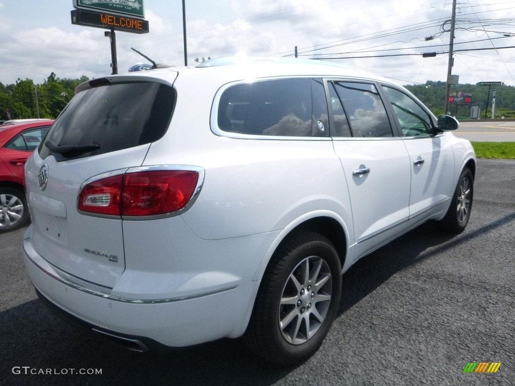 2017 Enclave Leather AWD - Summit White / Ebony/Ebony photo #4