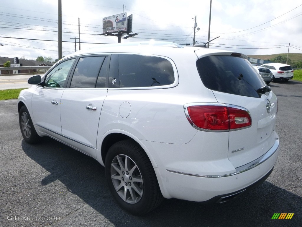 2017 Enclave Leather AWD - Summit White / Ebony/Ebony photo #6