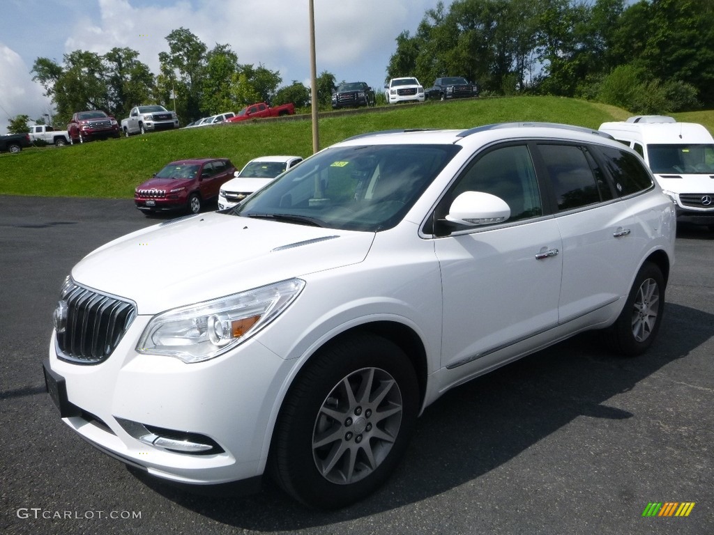 2017 Enclave Leather AWD - Summit White / Ebony/Ebony photo #7
